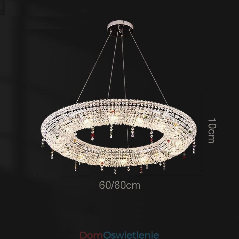 Kryształowa lampa wisząca Nowoczesne światło Luksusowa lampa sufitowa