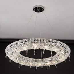 Kryształowa lampa wisząca Nowoczesne światło Luksusowa lampa sufitowa