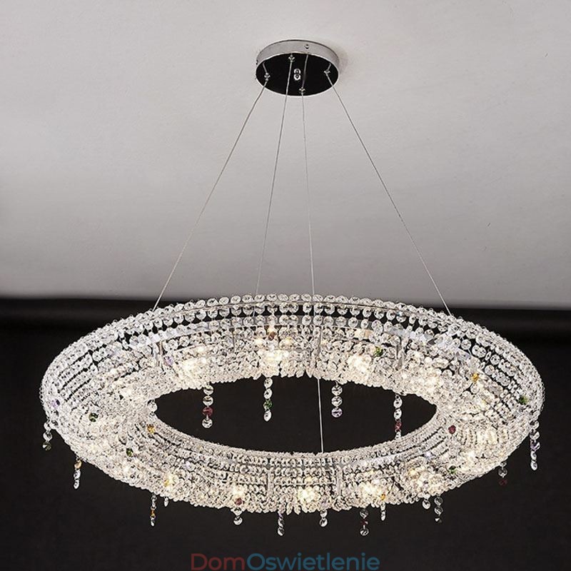 Kryształowa lampa wisząca Nowoczesne światło Luksusowa lampa sufitowa