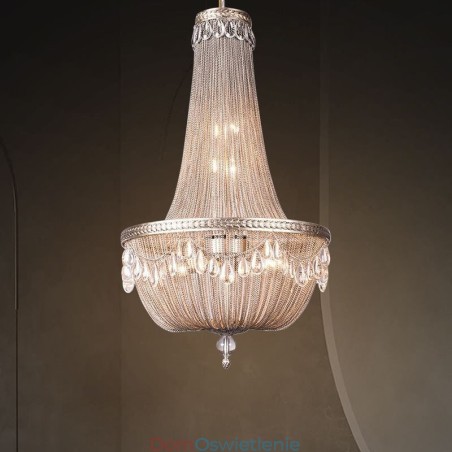 Wisząca lampa z frędzlami Retro American Duplex Aluminium Łańcuch Lampa sufitowa Wisząca lampa z frędzlami Retro American Duplex Aluminium Łańcuch Lampa sufitowa