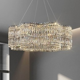 Kryształowa lampa sufitowa Nowoczesna prosta dekoracja wisząca lampa
