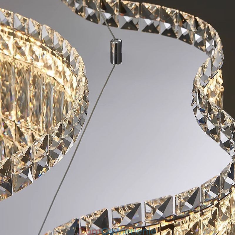 Kryształowa lampa sufitowa Nowoczesna prosta dekoracja wisząca lampa