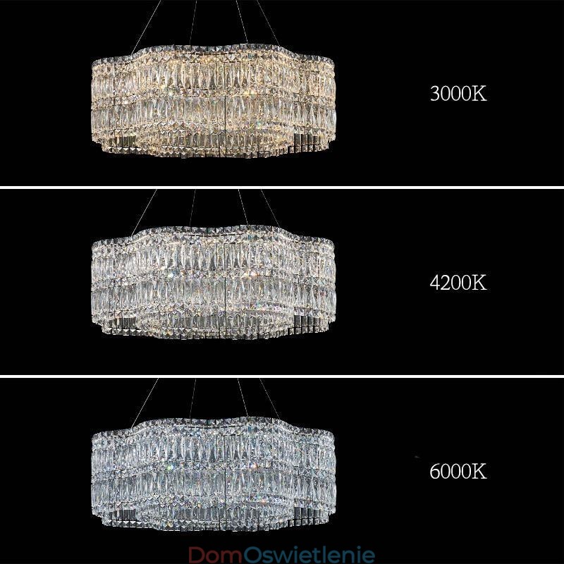 Kryształowa lampa sufitowa Nowoczesna prosta dekoracja wisząca lampa