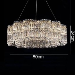 Kryształowa lampa sufitowa Nowoczesna prosta dekoracja wisząca lampa