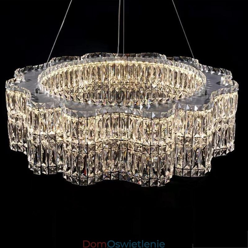 Kryształowa lampa sufitowa Nowoczesna prosta dekoracja wisząca lampa