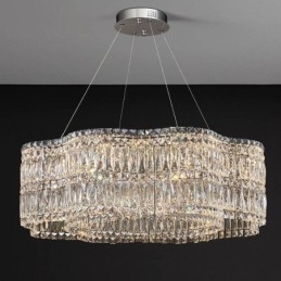 Kryształowa lampa sufitowa Nowoczesna prosta dekoracja wisząca lampa