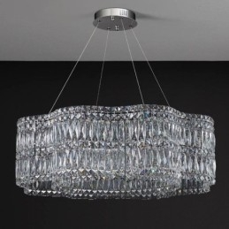 Kryształowa lampa sufitowa Nowoczesna prosta dekoracja wisząca lampa