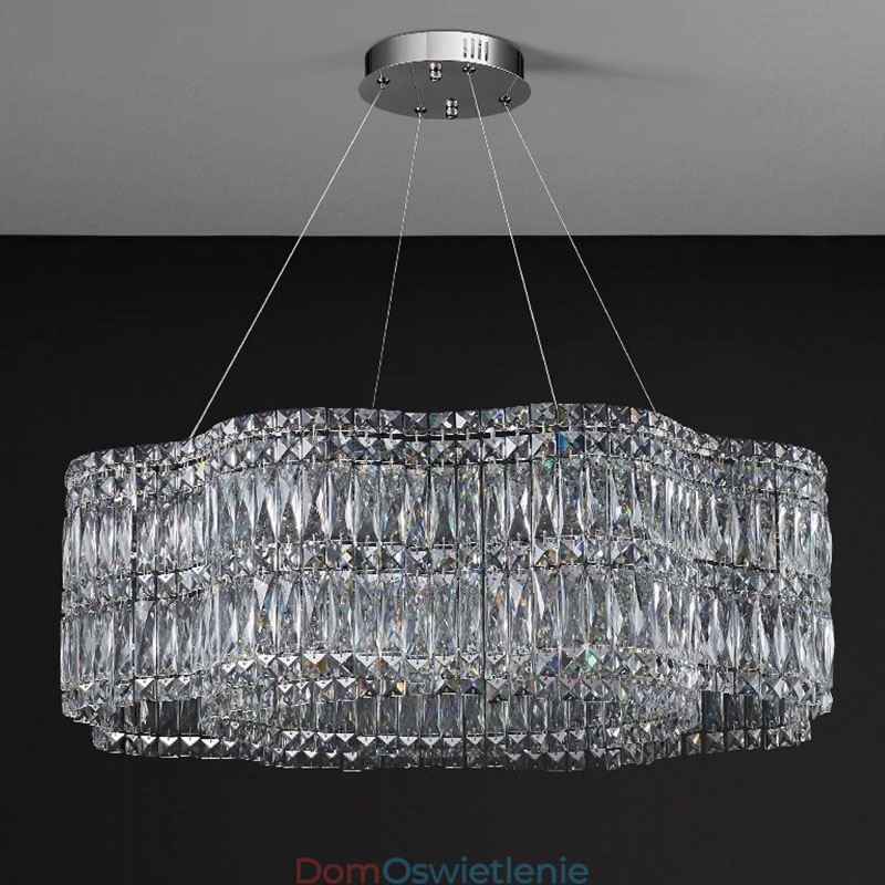 Kryształowa lampa sufitowa Nowoczesna prosta dekoracja wisząca lampa