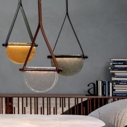 Wisząca lampa Nowoczesna minimalistyczna lampa sufitowa ze szkła