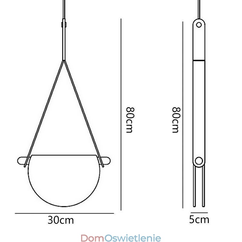 Wisząca lampa Nowoczesna minimalistyczna lampa sufitowa ze szkła