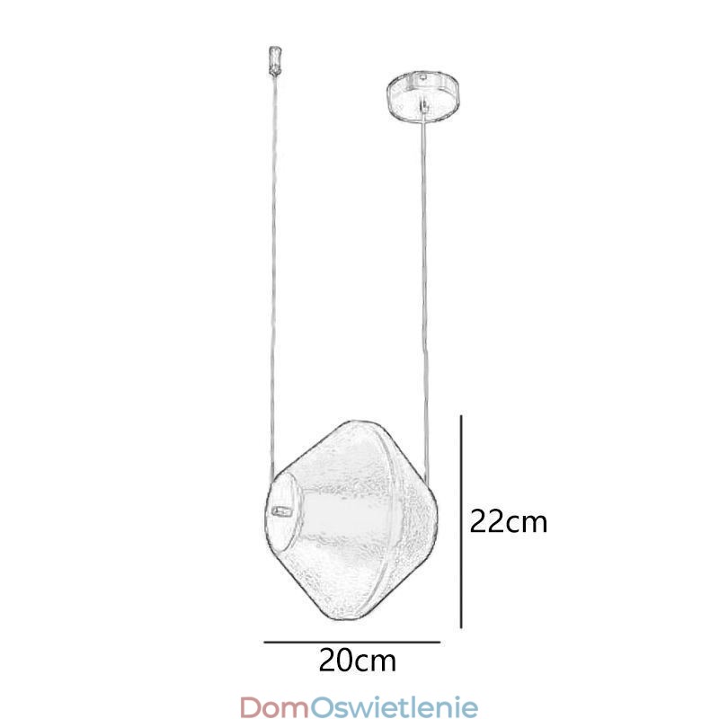 Wisząca lampa Nowoczesna prosta pojedyncza szklana mała lampa sufitowa