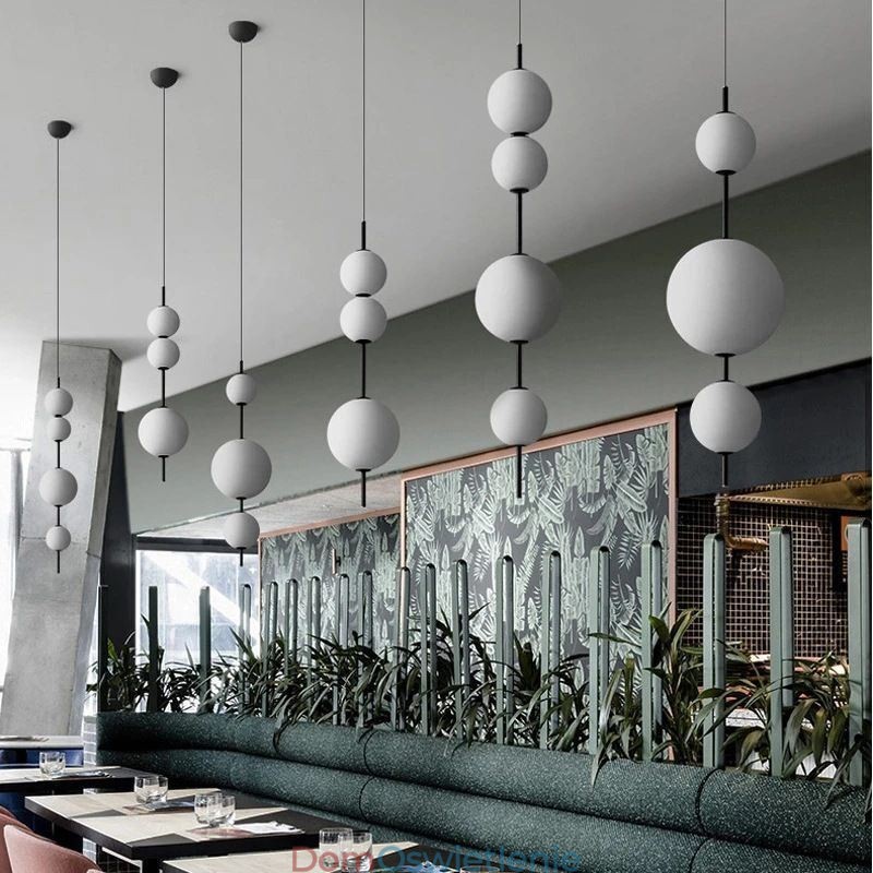Wisząca lampa Nowoczesna minimalistyczna magiczna fasolka Molecule Ceiling Light