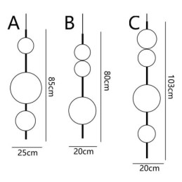 Wisząca lampa Nowoczesna minimalistyczna magiczna fasolka Molecule Ceiling Light