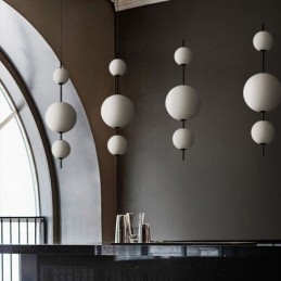 Wisząca lampa Nowoczesna minimalistyczna magiczna fasolka Molecule Ceiling Light