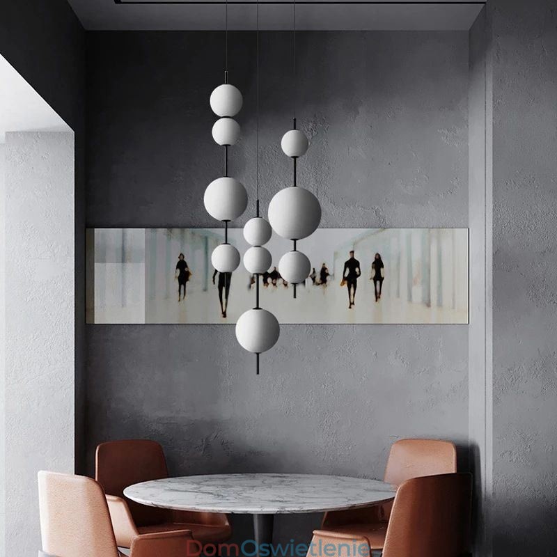 Wisząca lampa Nowoczesna minimalistyczna magiczna fasolka Molecule Ceiling Light