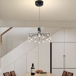 Wisząca lampa Nordic Creative Natural White, sufitowa, 14 świateł