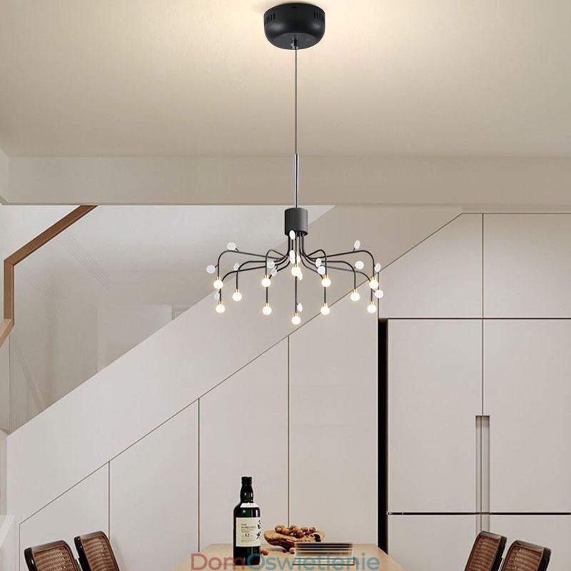 Wisząca lampa Nordic Creative Natural White, sufitowa, 14 świateł
