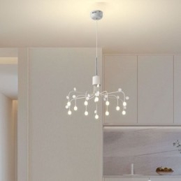 Wisząca lampa Nordic Creative Natural White, sufitowa, 14 świateł