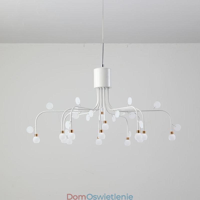 Wisząca lampa Nordic Creative Natural White, sufitowa, 14 świateł