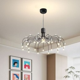 Wisząca lampa Nordic Creative Natural White, sufitowa, 30 świateł