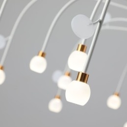 Wisząca lampa Nordic Creative Natural White, sufitowa, 30 świateł