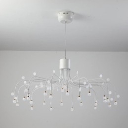 Wisząca lampa Nordic Creative Natural White, sufitowa, 30 świateł