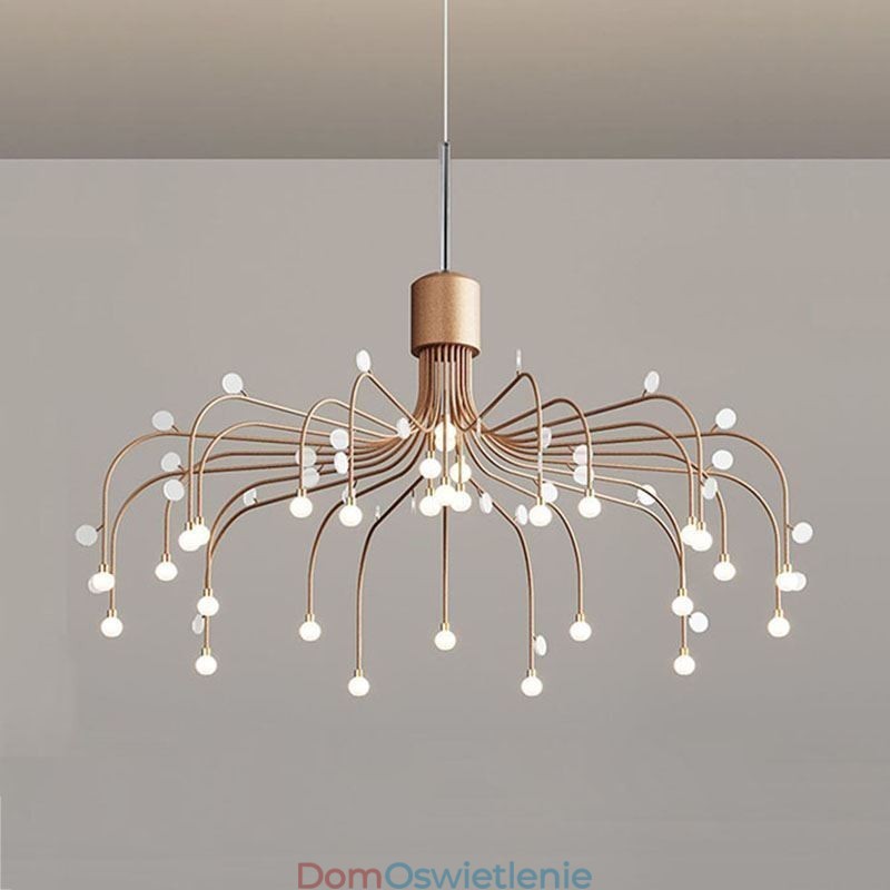 Wisząca lampa Nordic Creative Natural White, sufitowa, 30 świateł