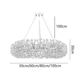 Wisząca lampa Nowoczesna minimalistyczna kuta żelazo okrągła lampa sufitowa w kształcie kwiatu słońca