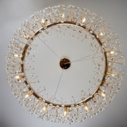 Wisząca lampa Nowoczesna minimalistyczna kuta żelazo okrągła lampa sufitowa w kształcie kwiatu słońca