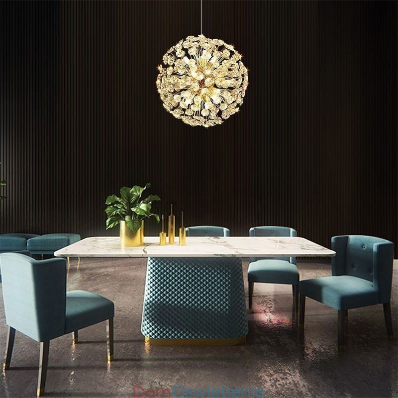 Lampa sufitowa Nowoczesna minimalistyczna galwanizacja Żelazo Słonecznik Wisząca lampa
