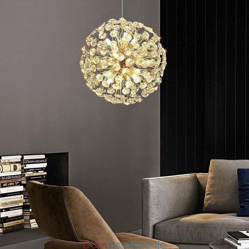 Lampa sufitowa Nowoczesna minimalistyczna galwanizacja Żelazo Słonecznik Wisząca lampa