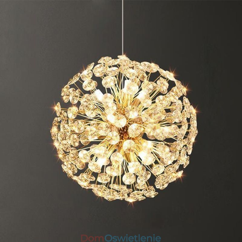 Lampa sufitowa Nowoczesna minimalistyczna galwanizacja Żelazo Słonecznik Wisząca lampa
