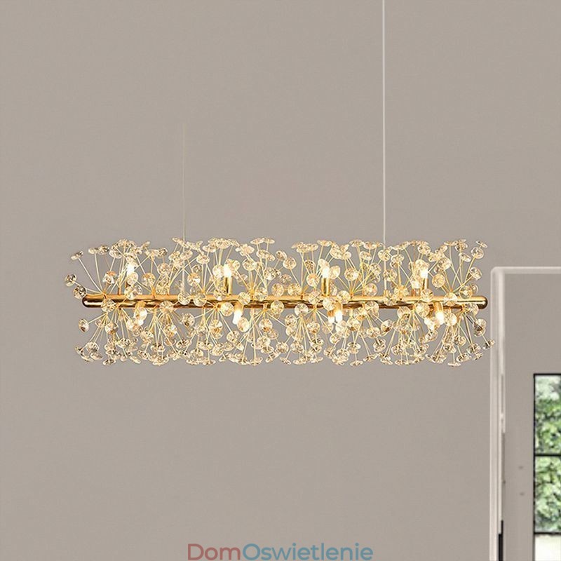 Wisząca lampa galwaniczna Pasek słonecznikowy Kute żelazo Lampa sufitowa