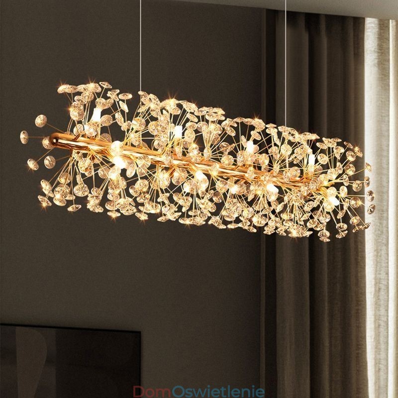 Wisząca lampa galwaniczna Pasek słonecznikowy Kute żelazo Lampa sufitowa
