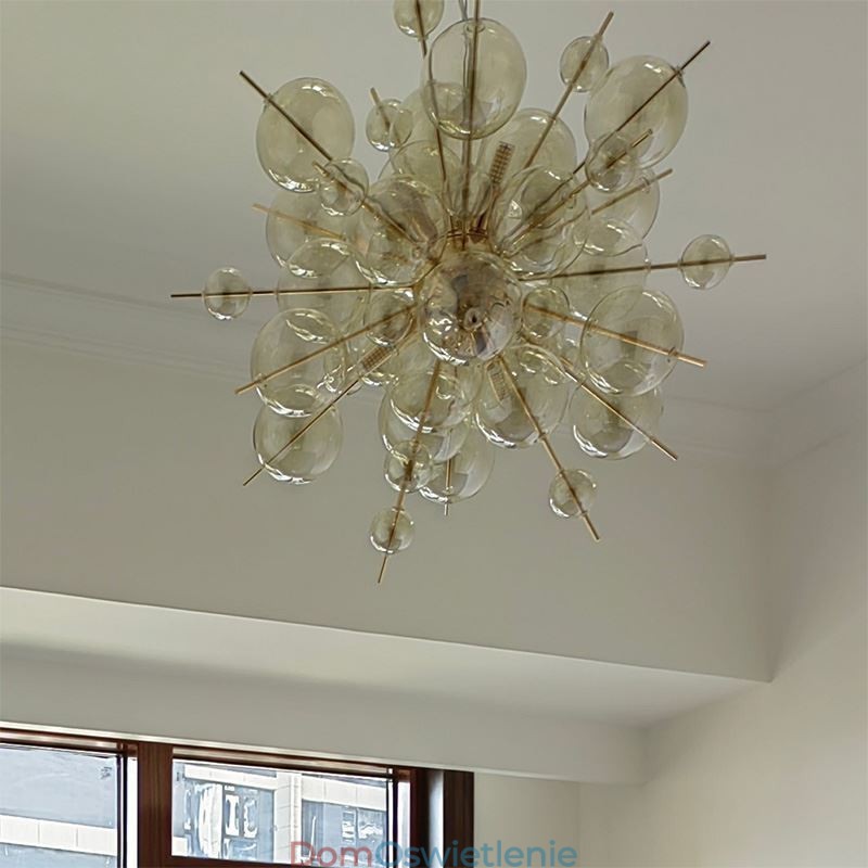 Nowoczesna lampa wisząca Minimalistyczna lampa sufitowa ze szkła bąbelkowego