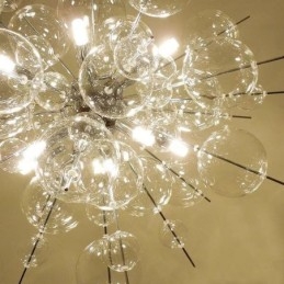 Nowoczesna lampa wisząca Minimalistyczna lampa sufitowa ze szkła bąbelkowego