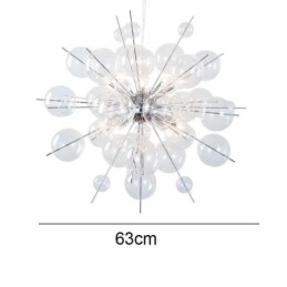 Nowoczesna lampa wisząca Minimalistyczna lampa sufitowa ze szkła bąbelkowego