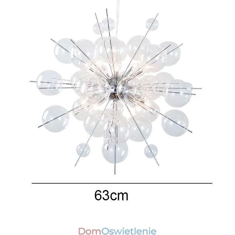 Nowoczesna lampa wisząca Minimalistyczna lampa sufitowa ze szkła bąbelkowego