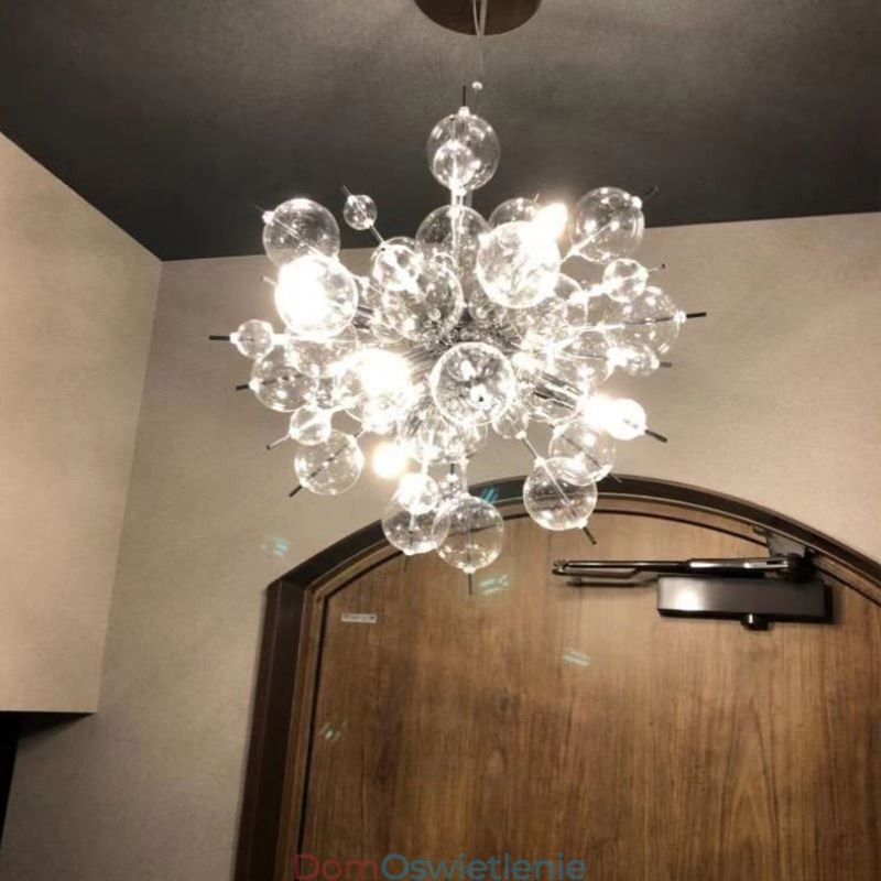 Nowoczesna lampa wisząca Minimalistyczna lampa sufitowa ze szkła bąbelkowego