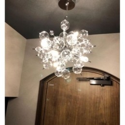 Nowoczesna lampa wisząca Minimalistyczna lampa sufitowa ze szkła bąbelkowego