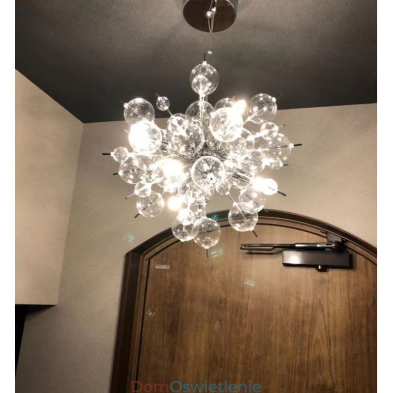 Nowoczesna lampa wisząca Minimalistyczna lampa sufitowa ze szkła bąbelkowego