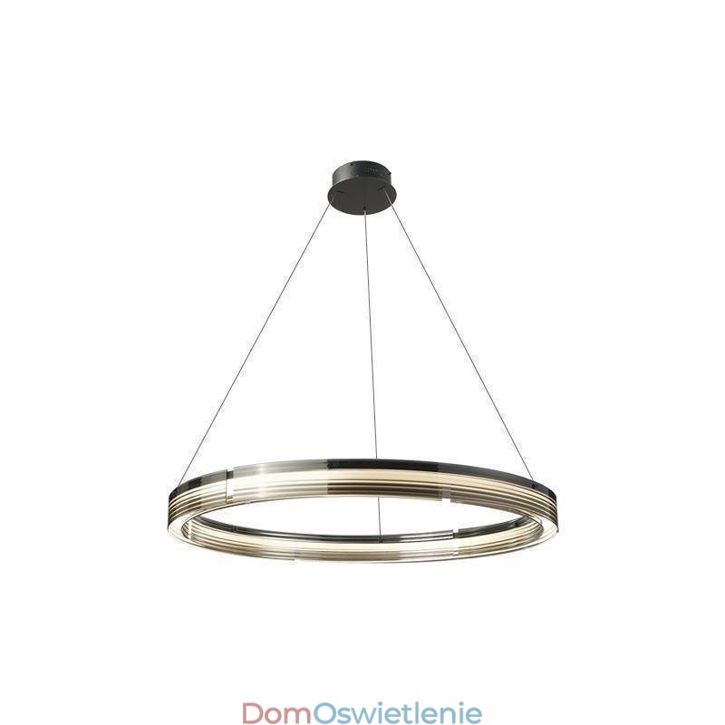 Lampa wisząca 60 80CM Okrągłe szklane lampy sufitowe Trójchromatyczne ściemnianie