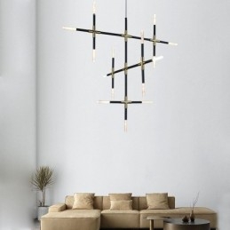 Wisząca lampa łącząca ciepłą biel, kreatywne oświetlenie sufitowe, lampa kombinowana DIY