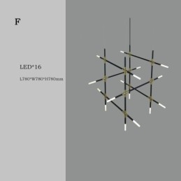 Wisząca lampa łącząca ciepłą biel, kreatywne oświetlenie sufitowe, lampa kombinowana DIY
