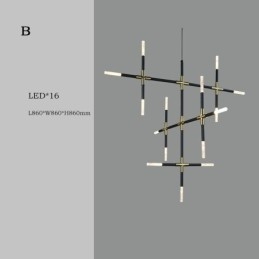 Wisząca lampa łącząca ciepłą biel, kreatywne oświetlenie sufitowe, lampa kombinowana DIY
