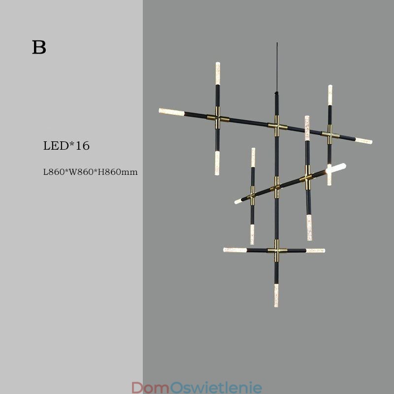 Wisząca lampa łącząca ciepłą biel, kreatywne oświetlenie sufitowe, lampa kombinowana DIY