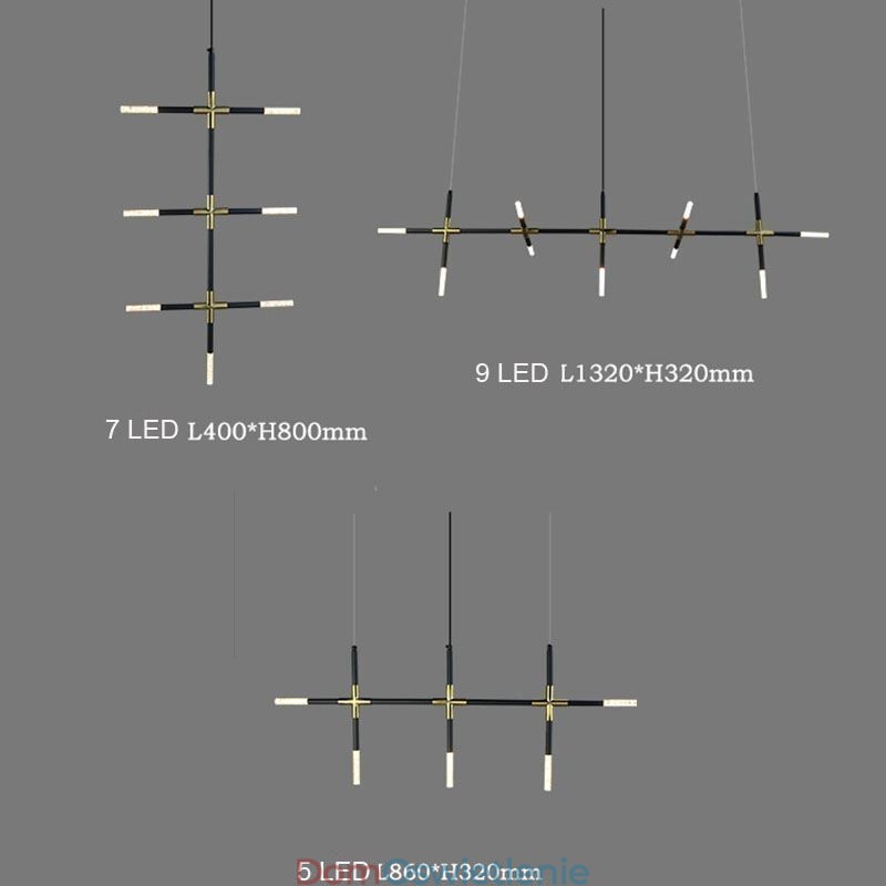 Prosta lampa wisząca Kreatywne łączenie Ciepła biała lampa sufitowa DIY Lampa kombinowana