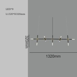 Prosta lampa wisząca Kreatywne łączenie Ciepła biała lampa sufitowa DIY Lampa kombinowana