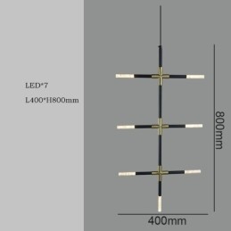 Prosta lampa wisząca Kreatywne łączenie Ciepła biała lampa sufitowa DIY Lampa kombinowana