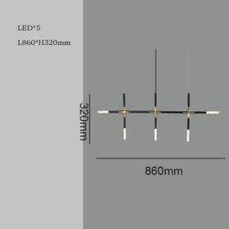 Prosta lampa wisząca Kreatywne łączenie Ciepła biała lampa sufitowa DIY Lampa kombinowana